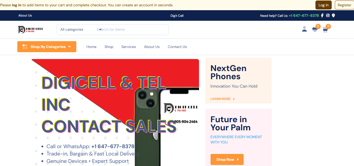 Digit Cell Website