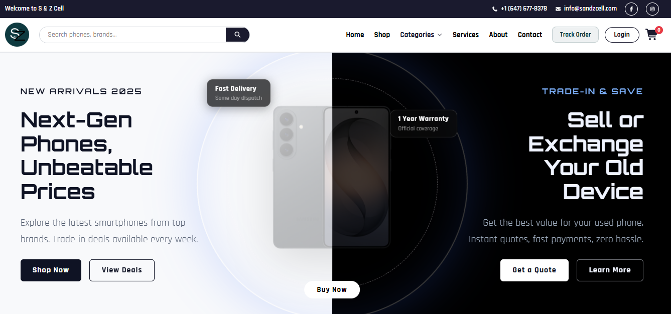 S and Z website